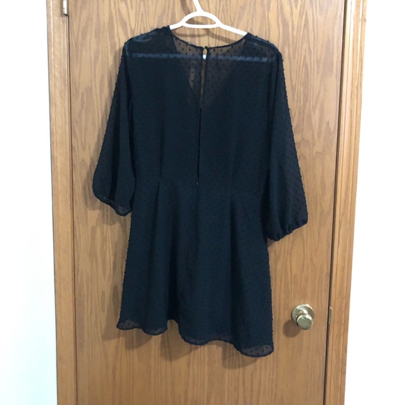 Swiss Dot Shift Dress - ZARA - Picture 2 of 2